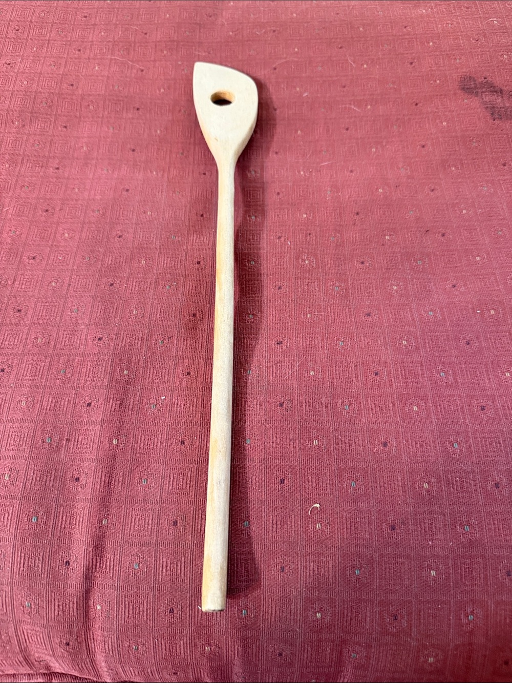 Natural Wooden Cooking Spoon - Cream Wooden Stirrer
